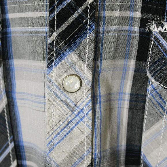 Supply Company Plaid Button Down 100% Cotton Shirt Men's Size Medium - Picture 4 of 7